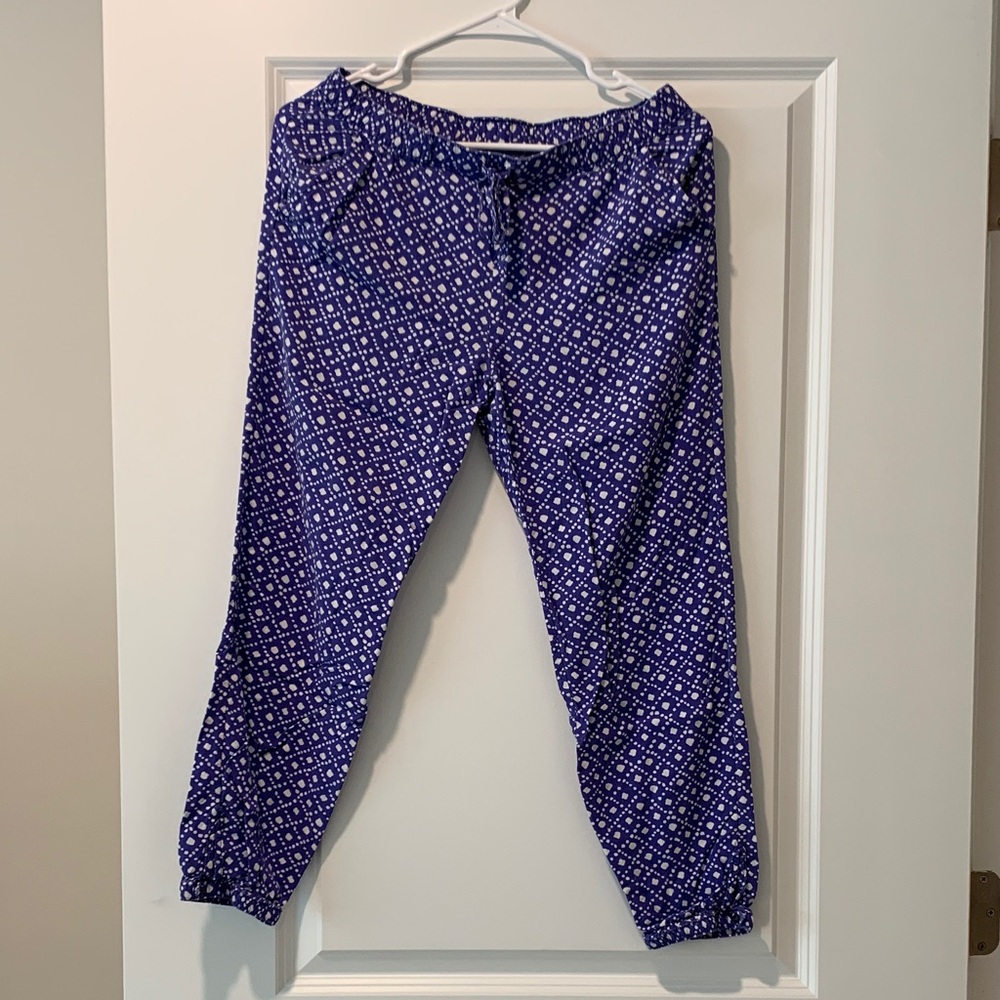 Purple Patterned Pants